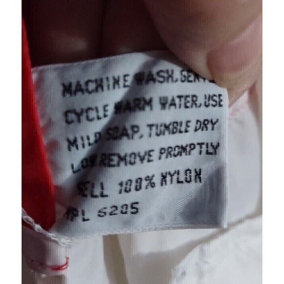 Vtg Saxton Hall White Blue Red Windbreaker Jacket XL Men's - Picture 6 of 7